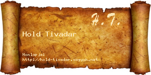 Hold Tivadar névjegykártya